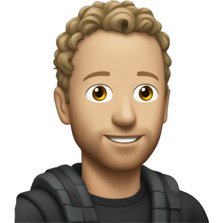 Chris Martin playing bottle rock emoji