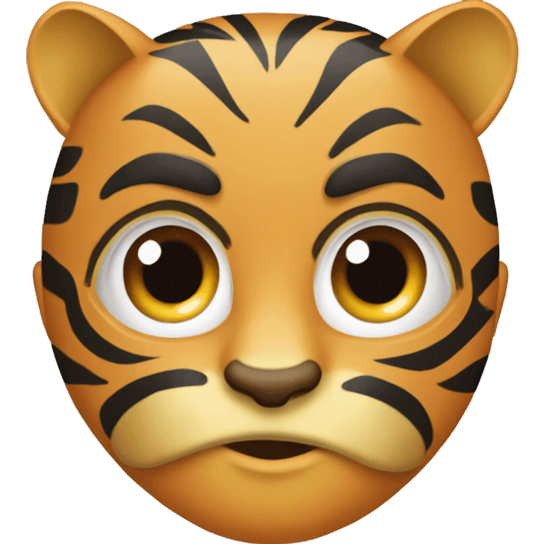 máscara de tigre emoji