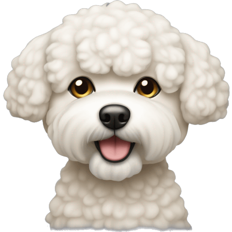 beige bichon dog emoji