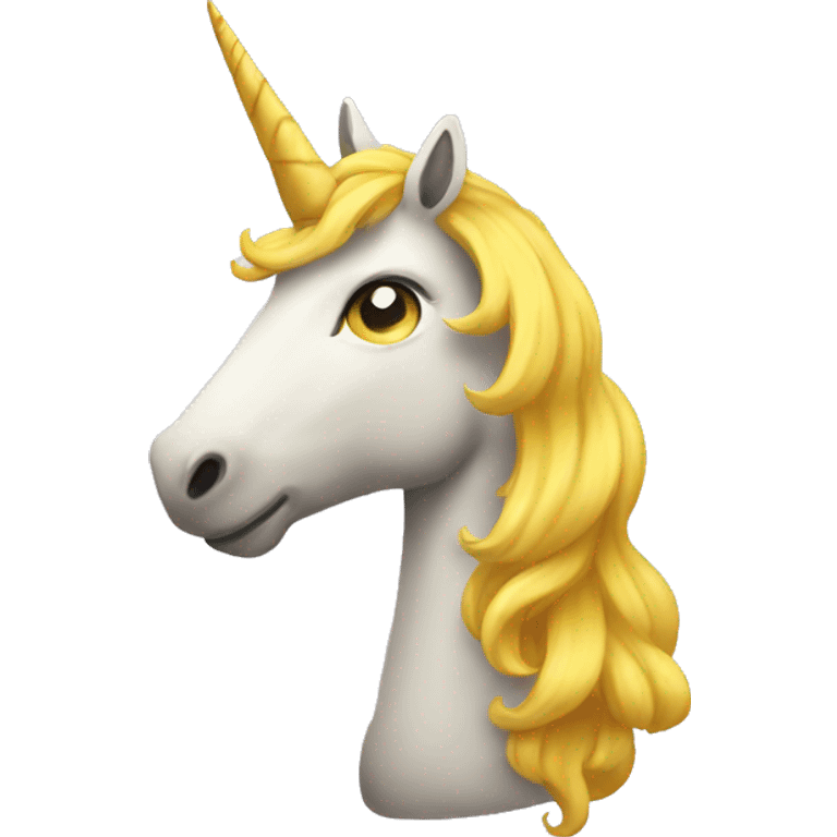 Yellow Unicorn emoji