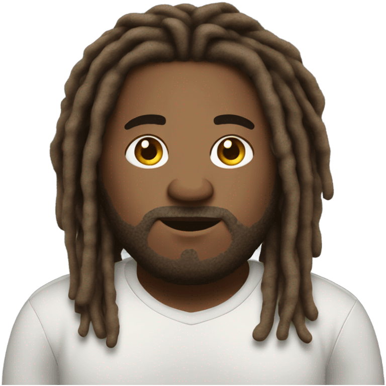 plus size man with dreads full body emoji