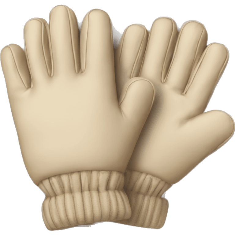 Gloves in beige emoji