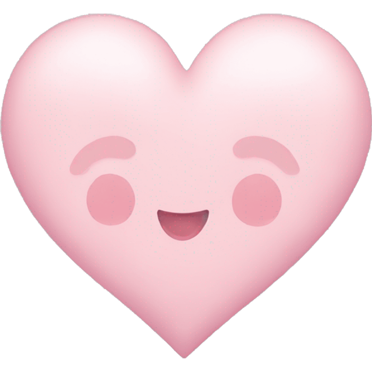 Baby pink pastel heart emoji