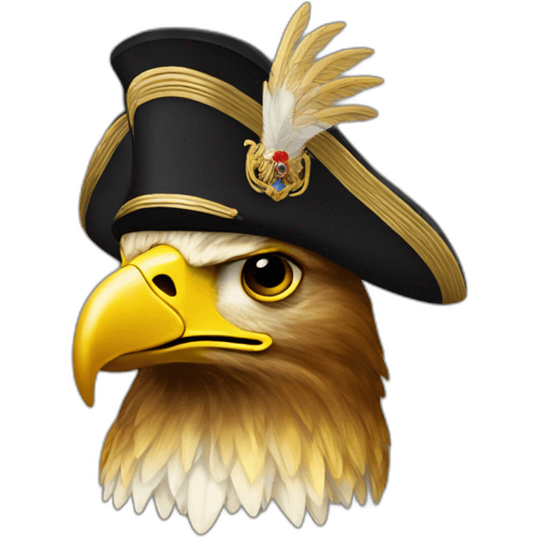 golden imperial eagle with napoleon hat emoji