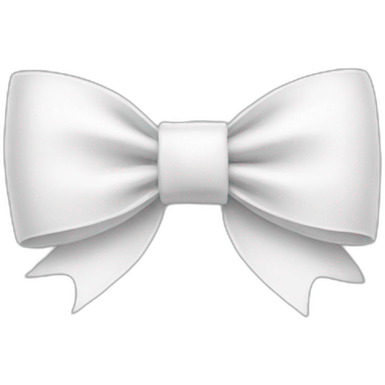 White bow emoji