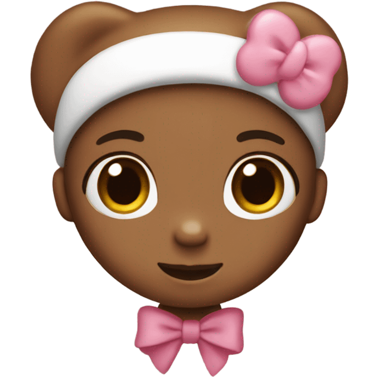 brown hello kitty emoji