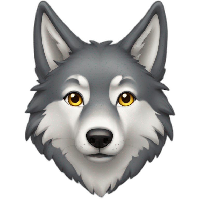 animal loup coeur emoji