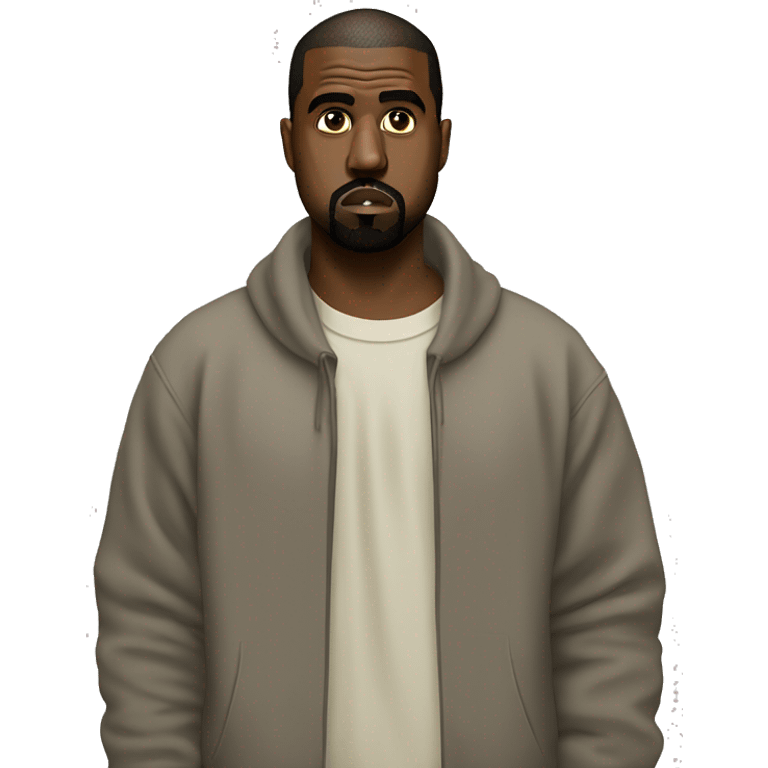 kanye west side eyeing camera emoji