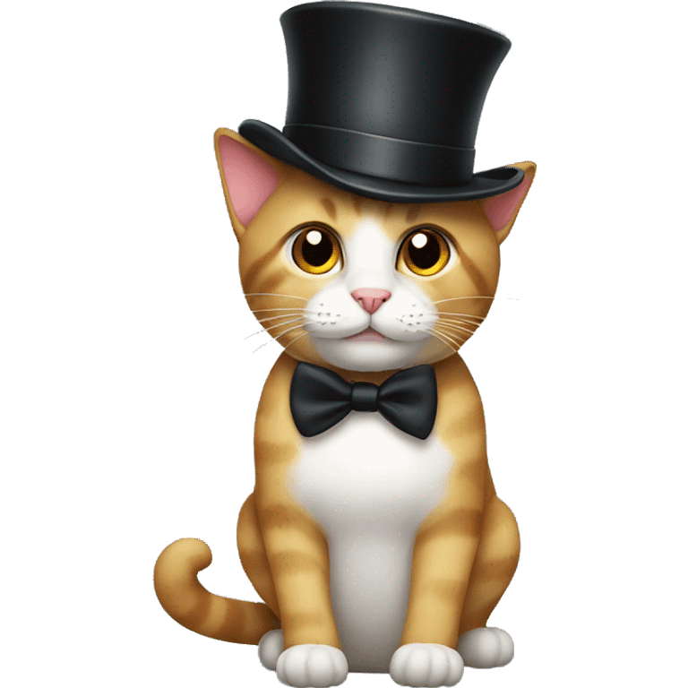 cat with tophat emoji