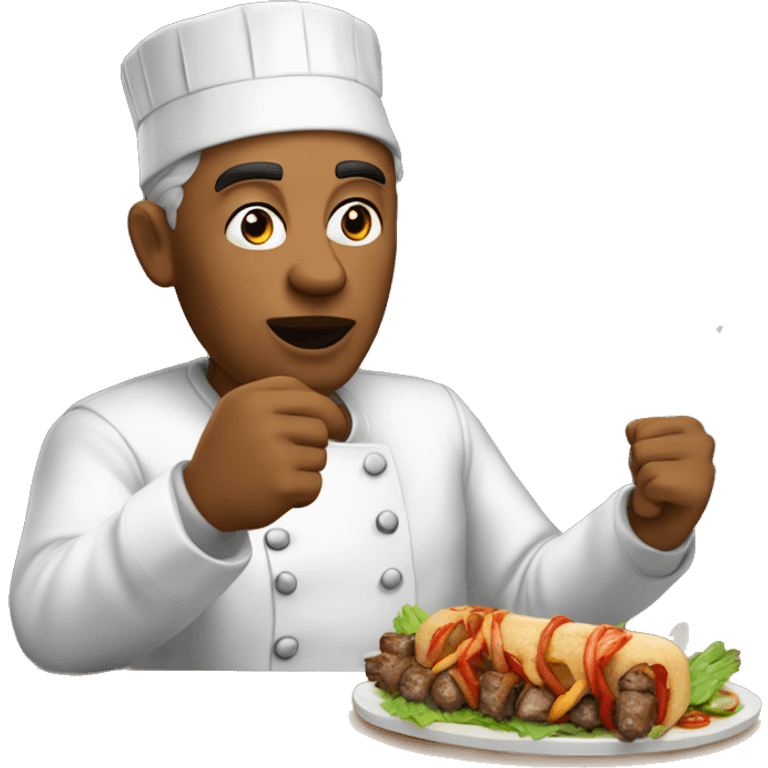 président qui mange un kebab  emoji