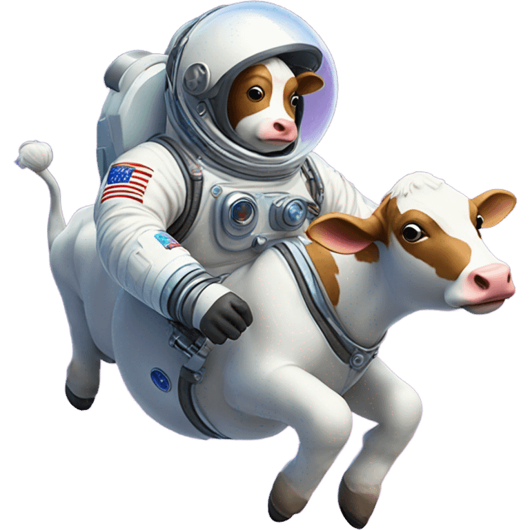 Cow in space emoji