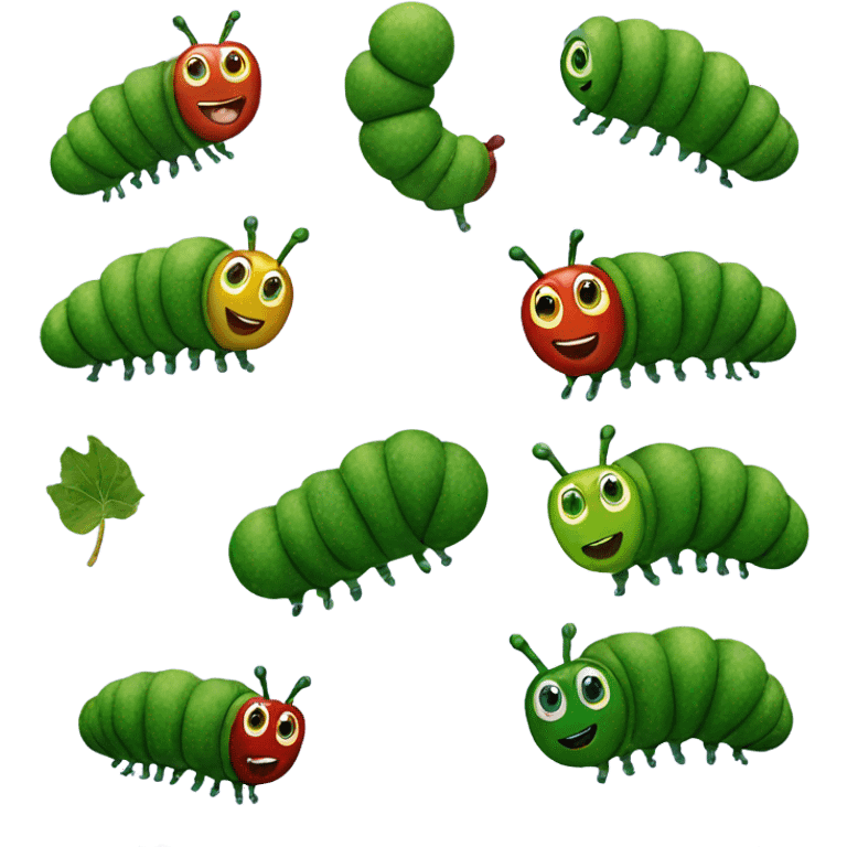 Super hungry caterpillar  emoji