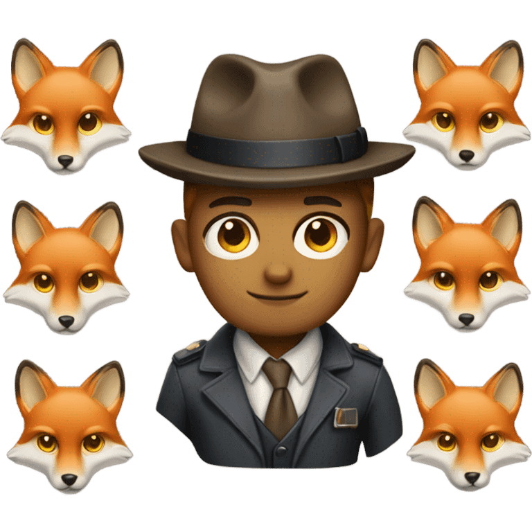 fox detective emoji