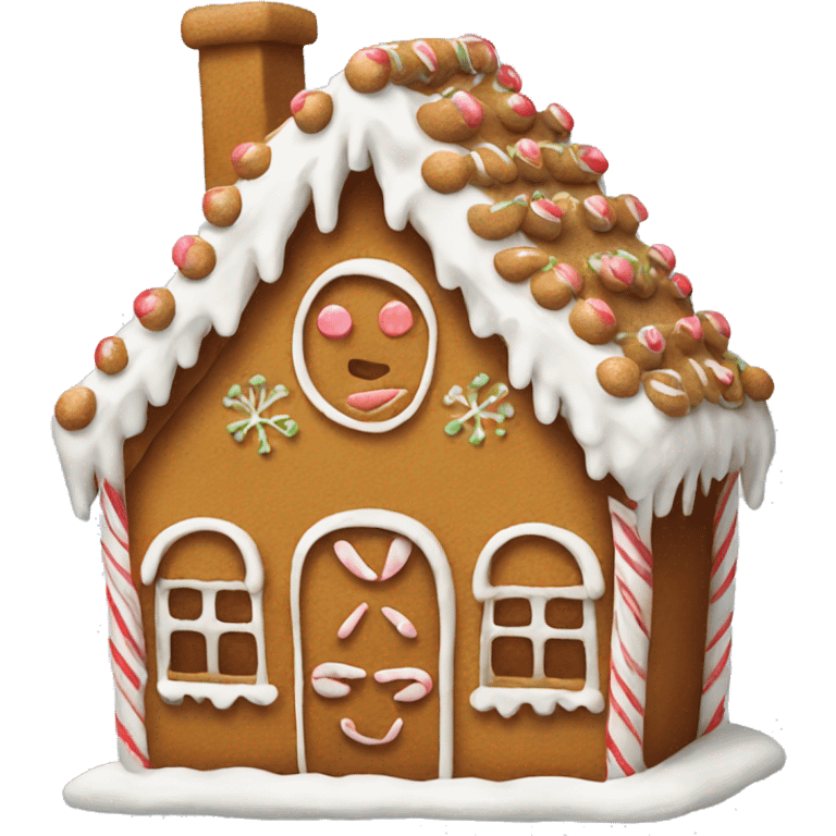 gingerbread house emoji