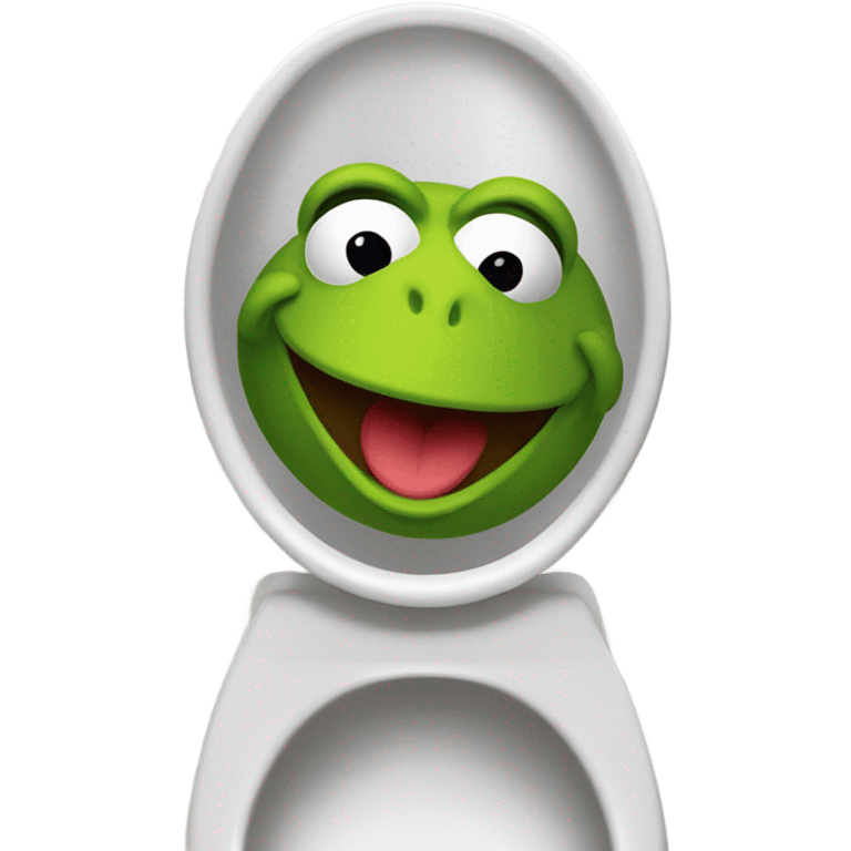 kermit head in toilet emoji