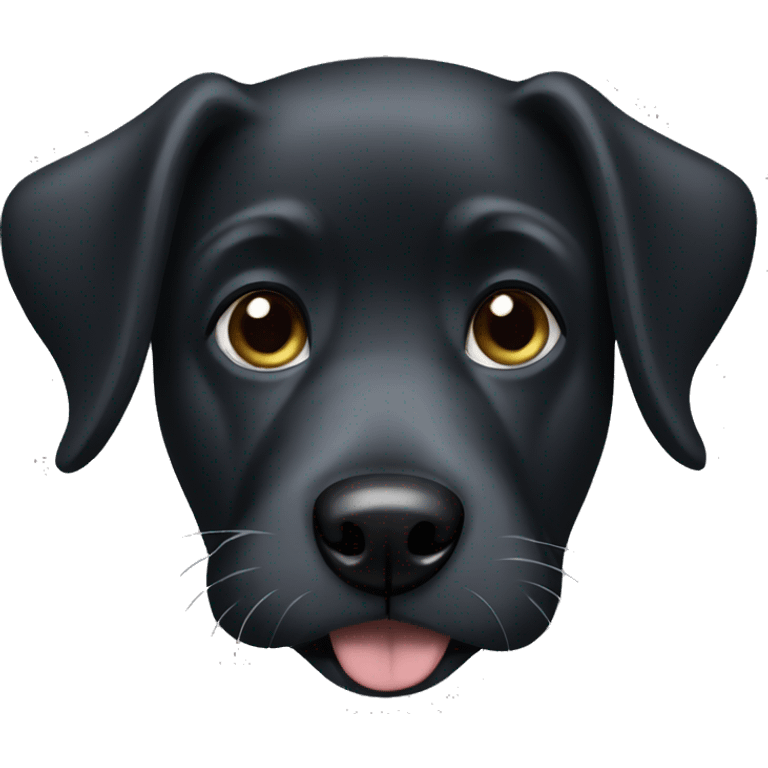 Black Dog grey paws emoji