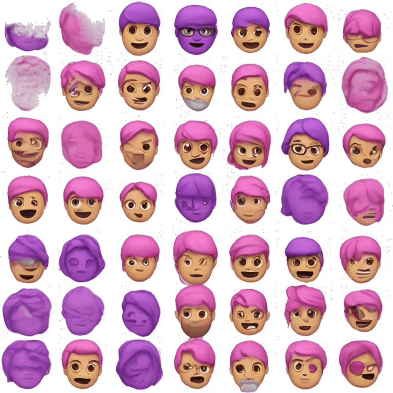 make an emoji the has S4S in block letters and make it all pink and purple emoji