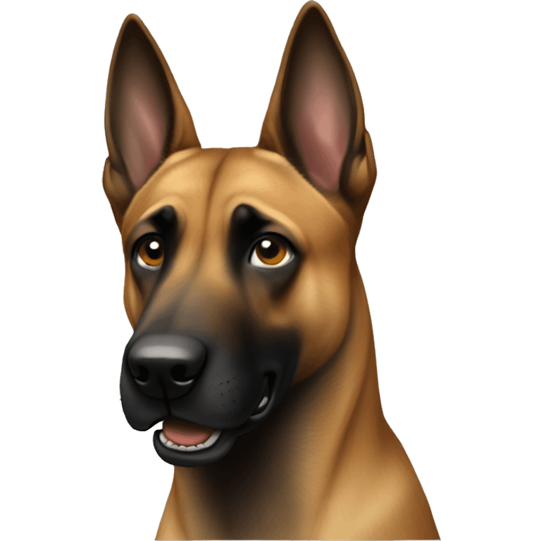 malinois qui a peur emoji