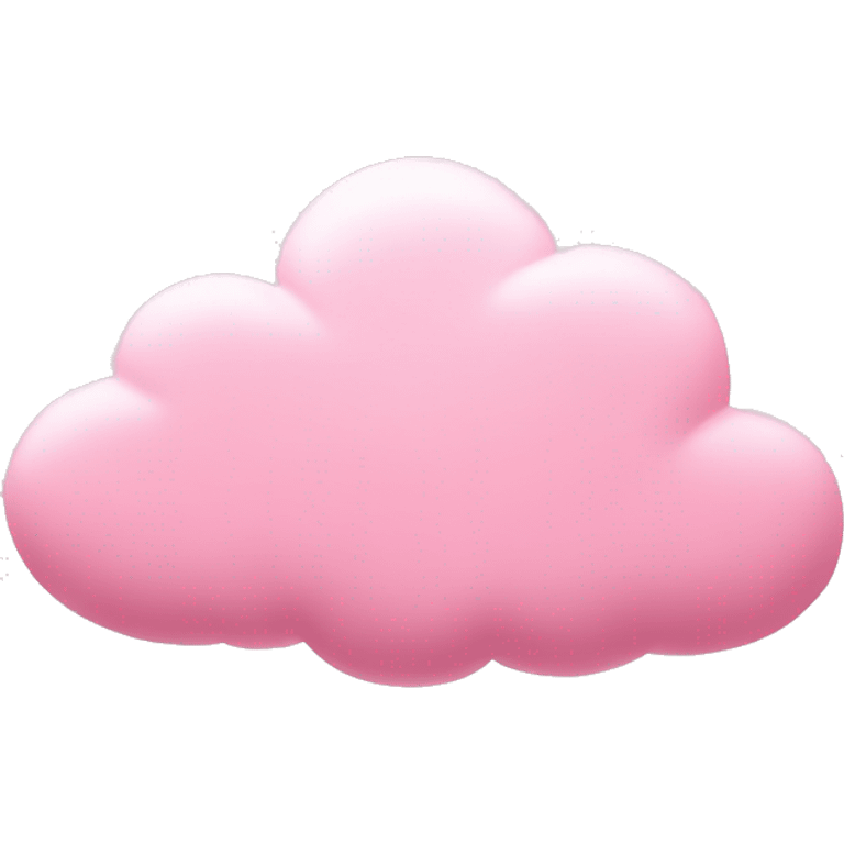 pastel pink cloud with pink heart scattered about  emoji