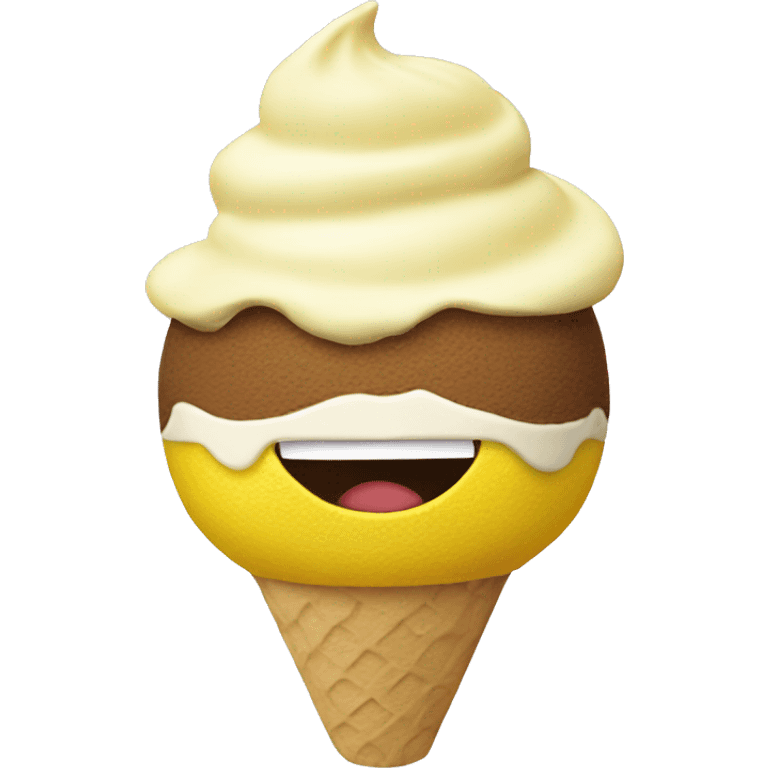 lemon ice cream emoji