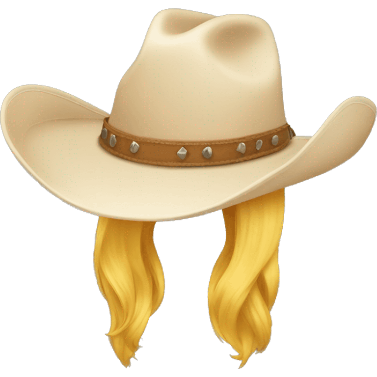 Coastal cowgirl hat emoji