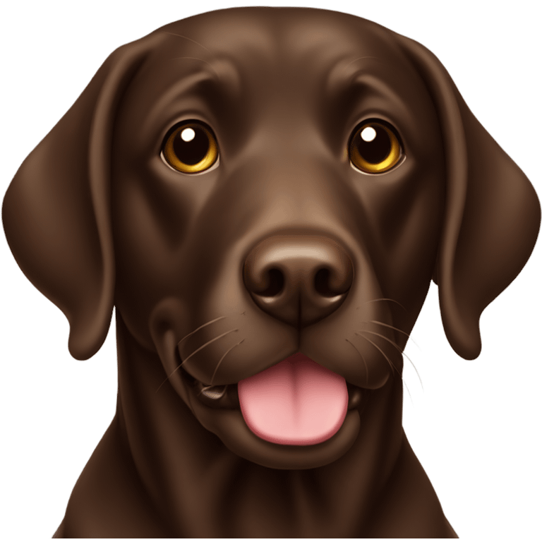 Chocolate Labrador retriever  emoji