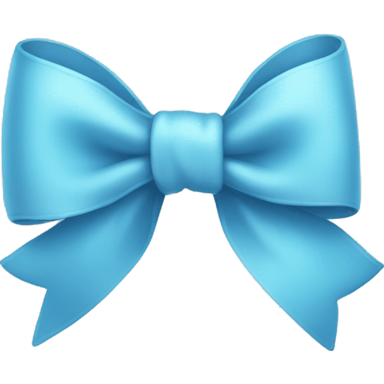 A light blue bow emoji