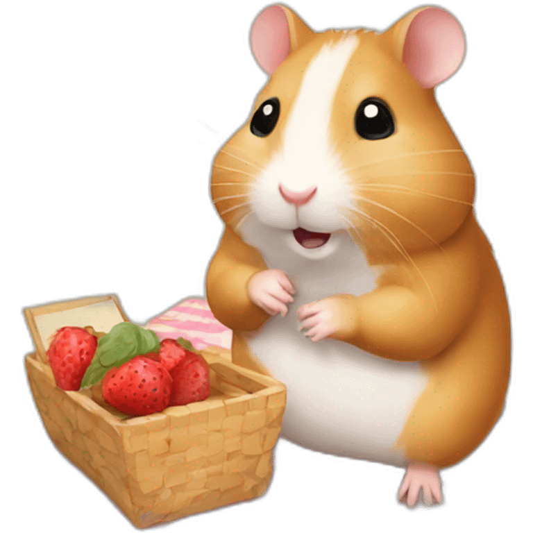 hamster go picnic emoji