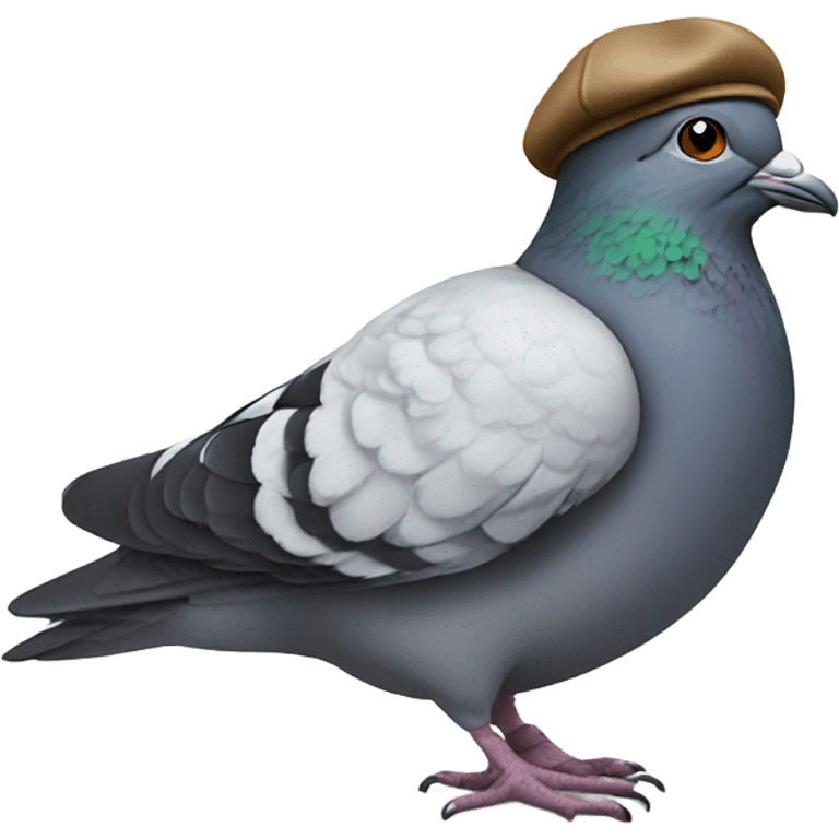 Pigeon with beret emoji