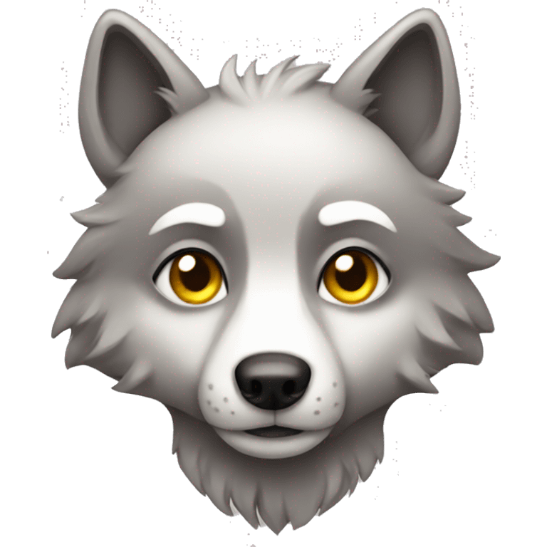 cute wolf emoji