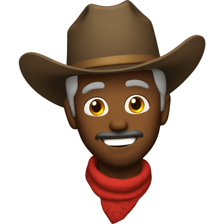 Cowboy singing Christmas songs emoji