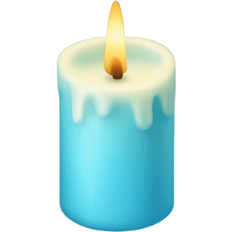 Light blue candle emoji