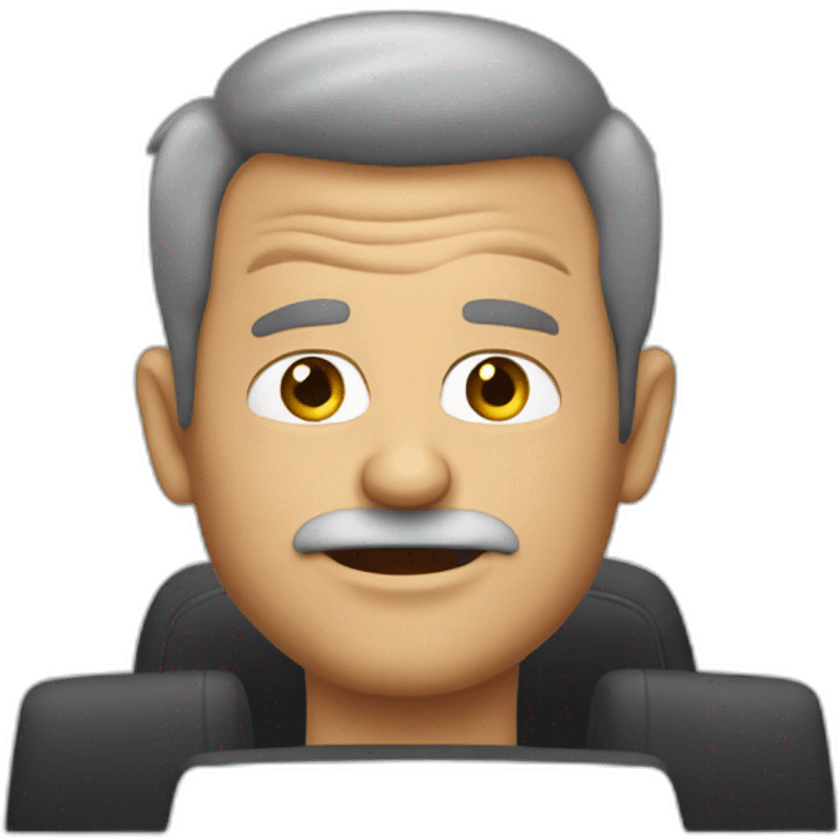 Ugly Man Driving Funny Car emoji