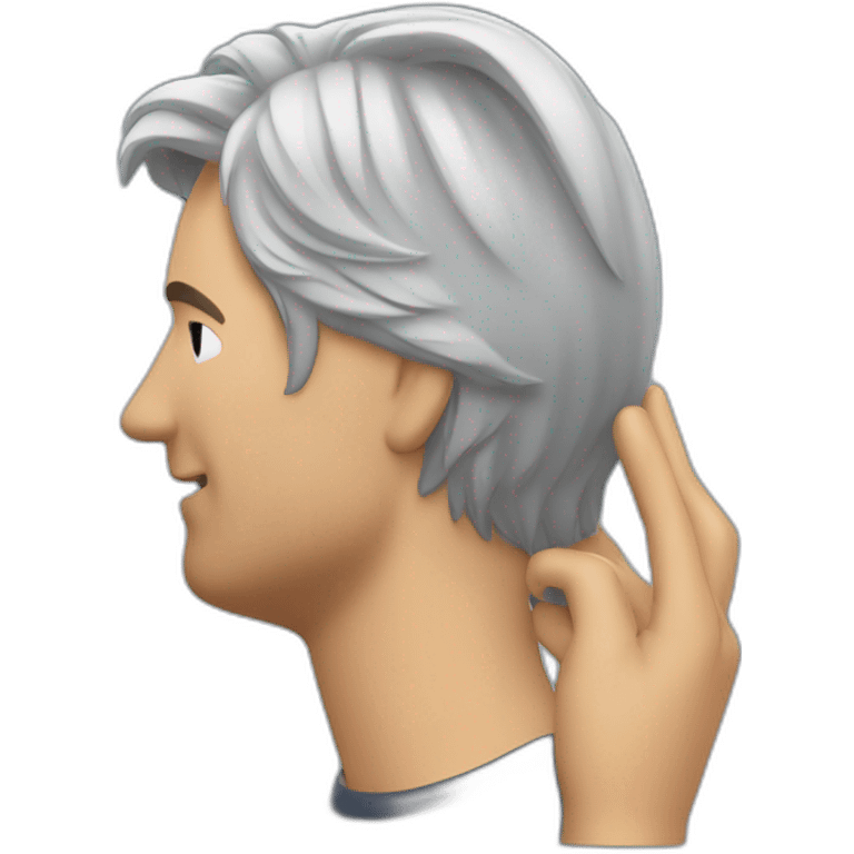 Craig Federighi combing his hair emoji