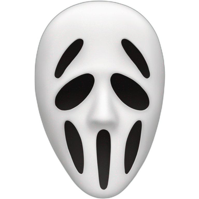 Ghostface mask from Scream movies emoji