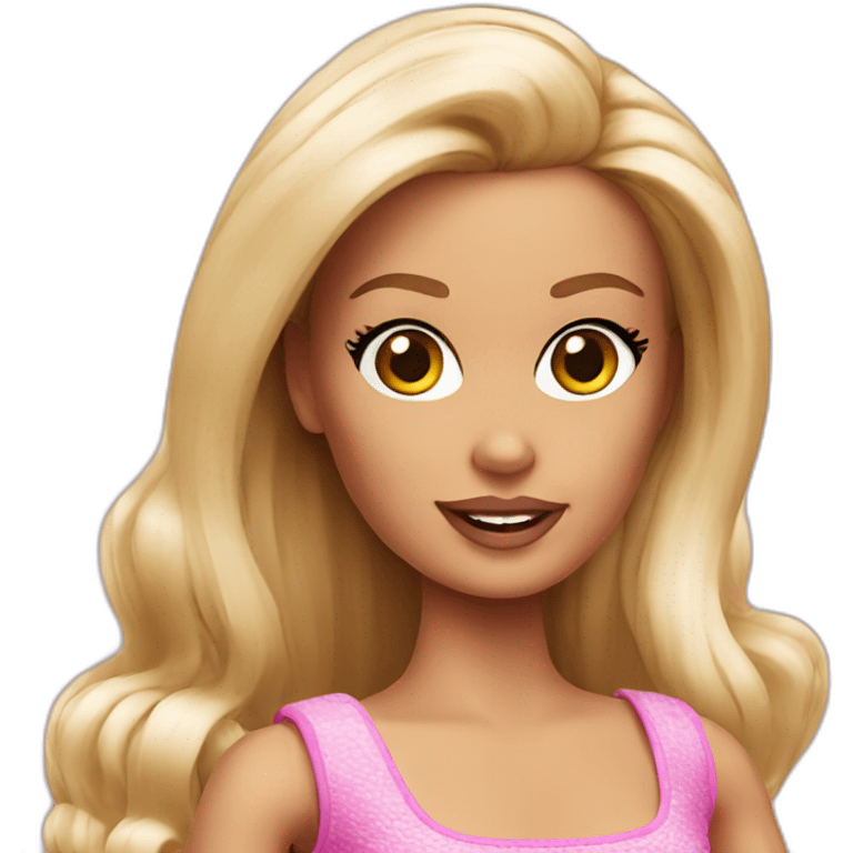 weird barbie emoji