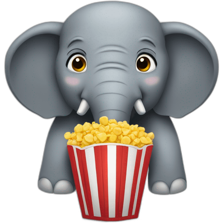 Elephant in movie theater emoji