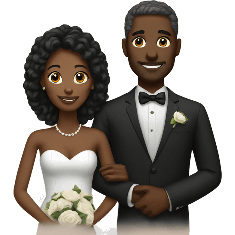 Black Married couple emoji