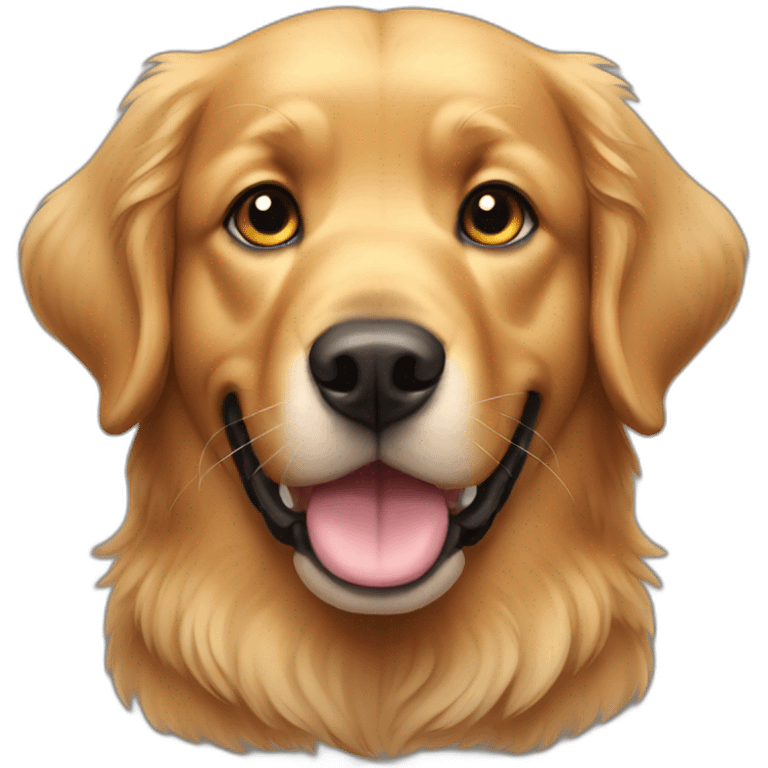 full black golden retriever emoji