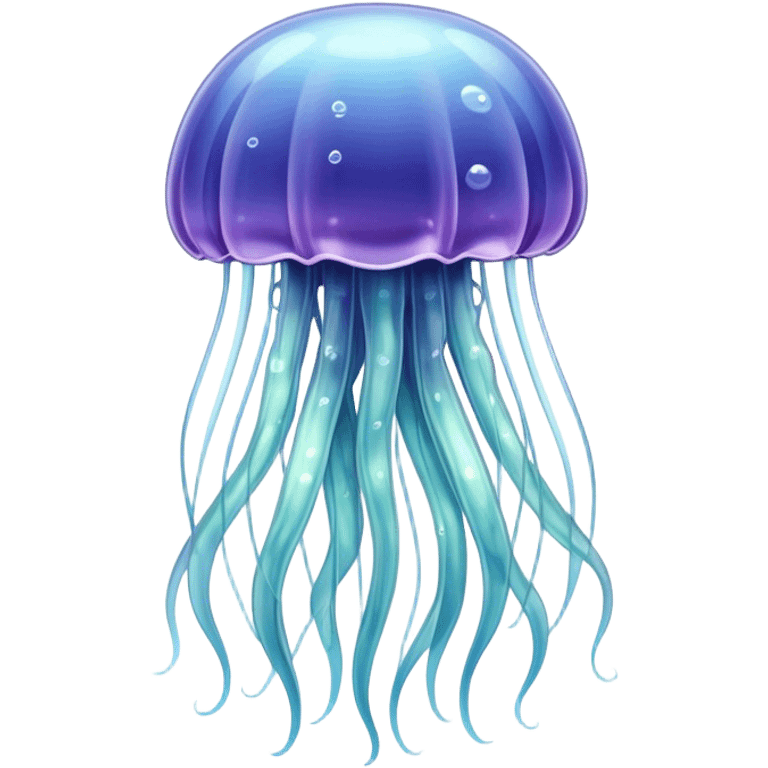 a jellyfish made of glass emoji