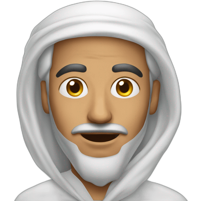 Arabic man with oil emoji