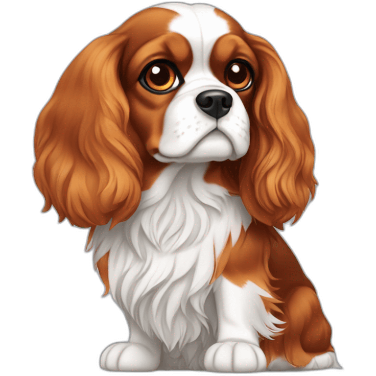 Cavalier king Charles tricolore  emoji