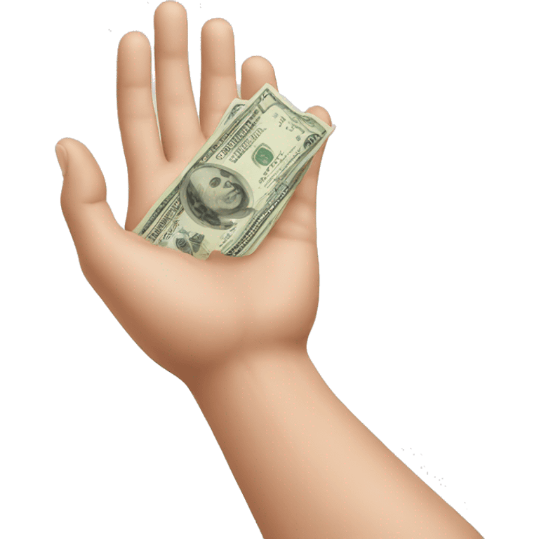 money on human hand emoji