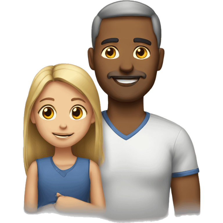 father and daughter  emoji