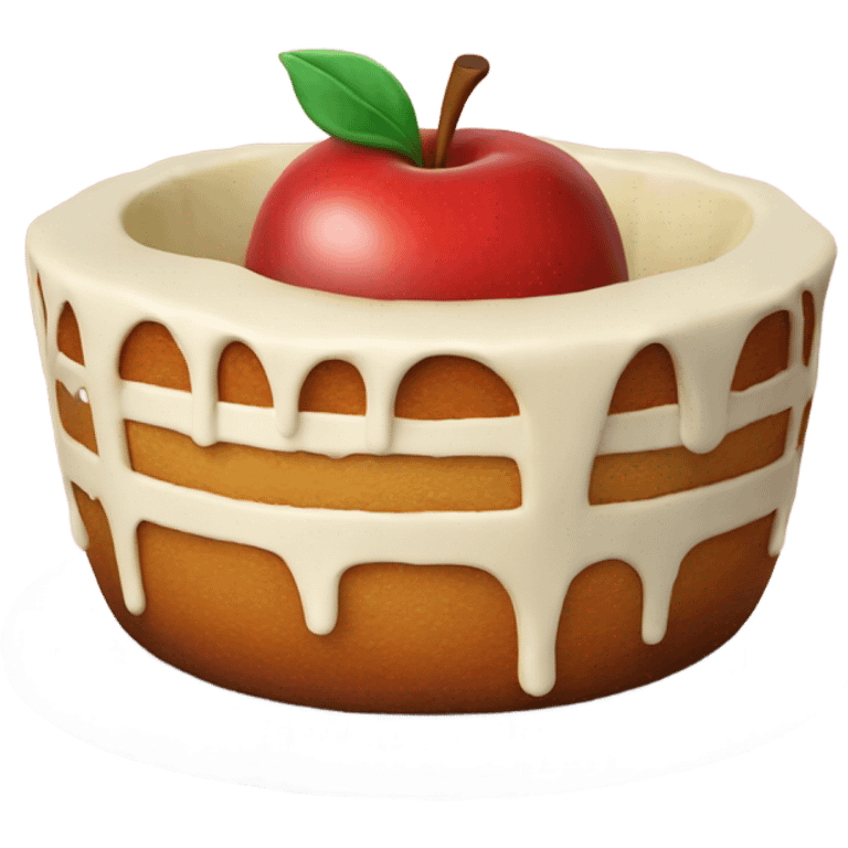 Apple bowl cake emoji