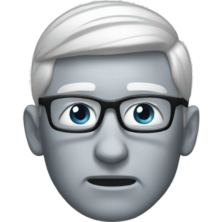 tim cook grabs his head emoji