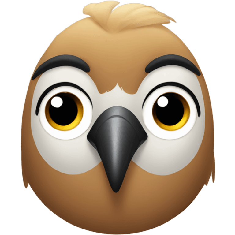 bird with thick eyebrows  emoji