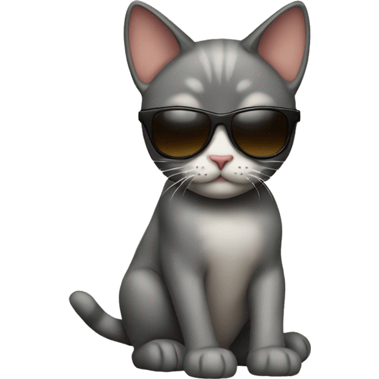 Cat with sunglasses emoji