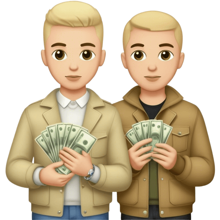 scally milano and his friend ugly stephan millionaires emoji