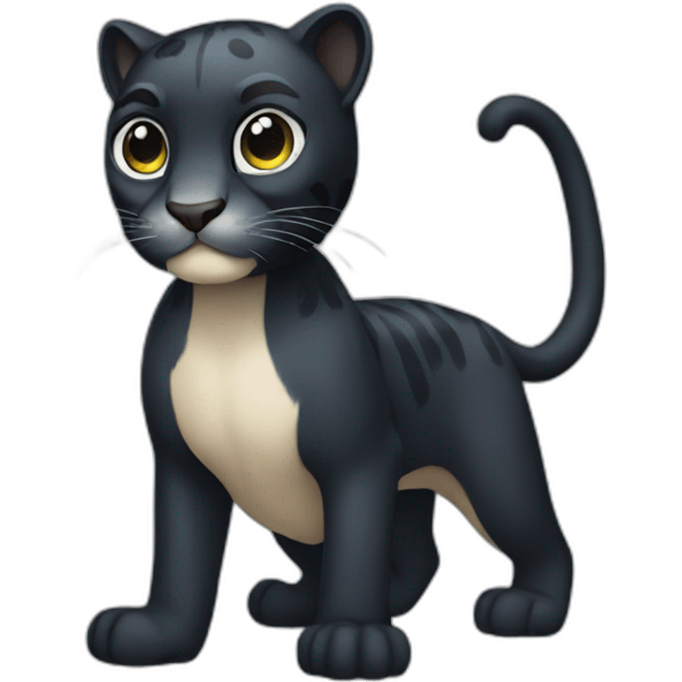 full body panther emoji